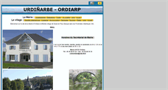 Desktop Screenshot of mairie-ordiarp.fr