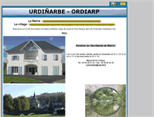 Tablet Screenshot of mairie-ordiarp.fr
